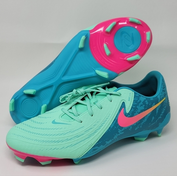 Nike Phantom GX 2 Academy LV8 MG Vortex Soccer Cleats FJ2553-300 Men Sz 11 New - Picture 1 of 11